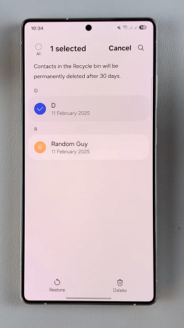 How To Restore Deleted Contacts On Galaxy S25