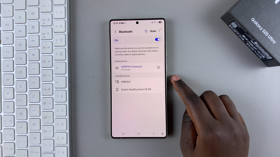 Connect Bluetooth Keyboard To Galaxy S25