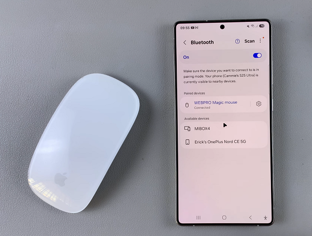 Connect Bluetooth Mouse To Galaxy S25