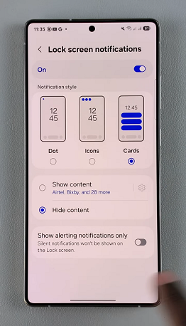 How To Hide Contents Of Lock Screen Notifications On Galaxy S25