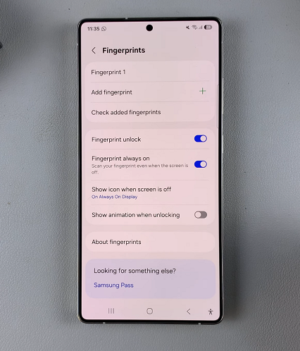 How To Disable Fingerprint Animation On Galaxy S25