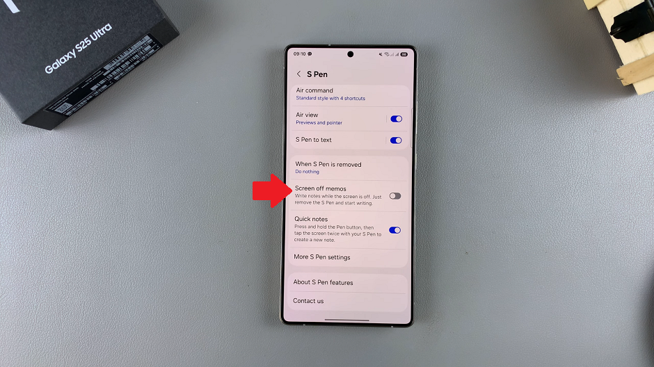How To Disable Screen Off Memos On Galaxy S25 Ultra