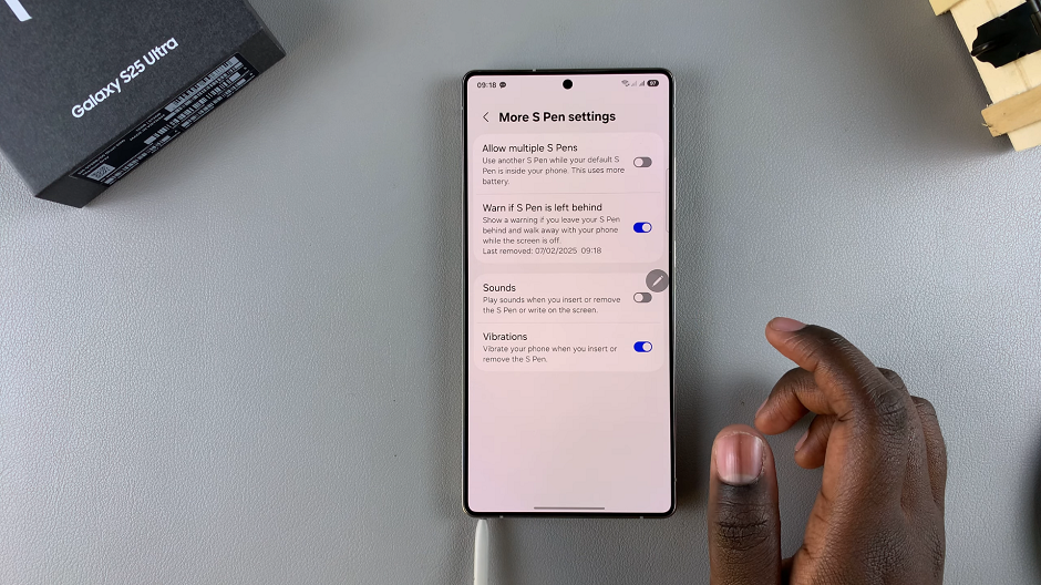 How To Disable S Pen Sounds On Galaxy S25 Ultra