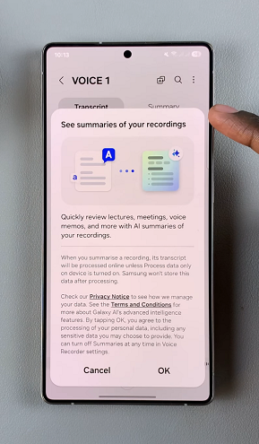 How To Summarize Transcribed Voice Recordings On Galaxy S25