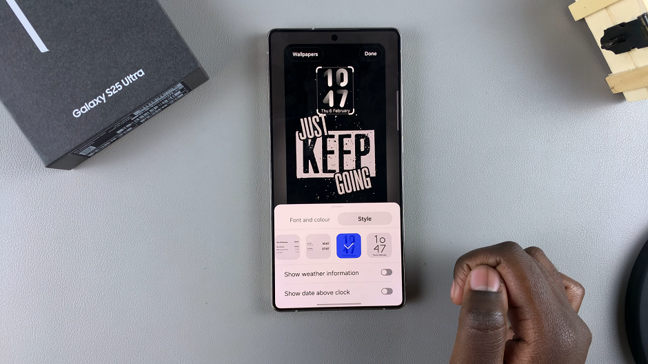 How To Change Lock Screen Clock On Galaxy S25