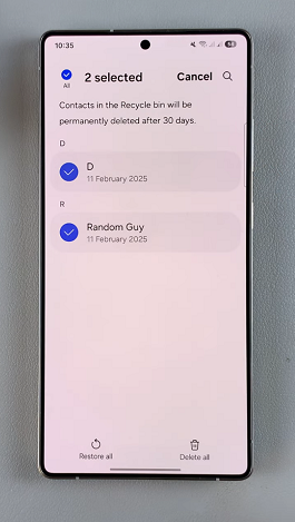 How To Recover Deleted Contacts On Galaxy S25