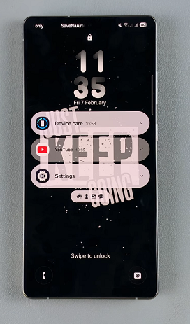 Hide Contents Of Lock Screen Notifications On Galaxy S25