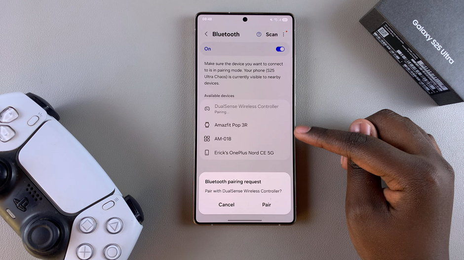 How To Pair PS5 Controller To Galaxy S25