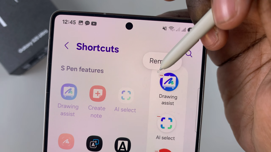 How To Remove Shortcuts From S Pen Air Command Menu On S25 Ultra