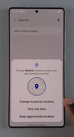 Weather Widget Location On Galaxy S25