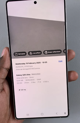How To Remove Location Tags On Galaxy S25