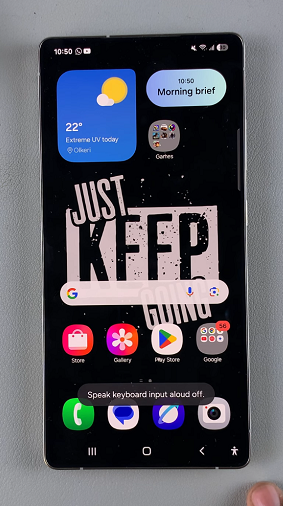 Disable Speak Keyboard Input Aloud On Galaxy S25
