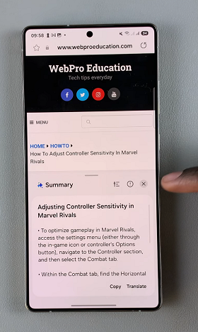 Summarize Web Pages On Galaxy S25