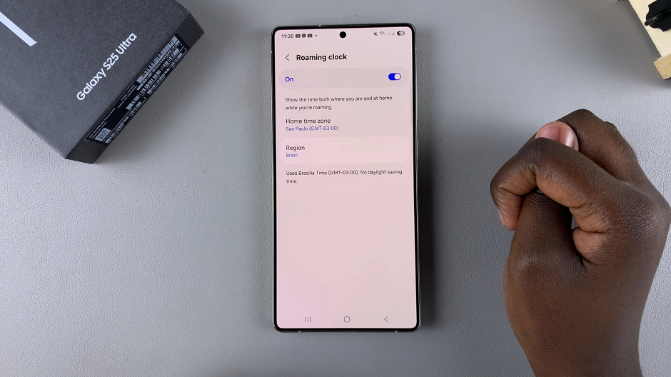 How To Change Region & Time Zone Of Roaming Clock On Galaxy S25