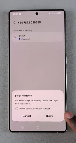 Block Phone Number