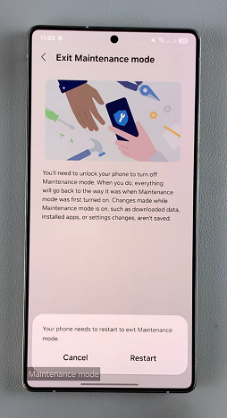 Turn OFF Maintenance Mode On Galaxy S25