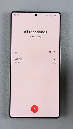 Use Voice Recorder On Galaxy S25