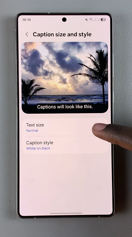 Turn Live Captions ON / OFF On Galaxy S25