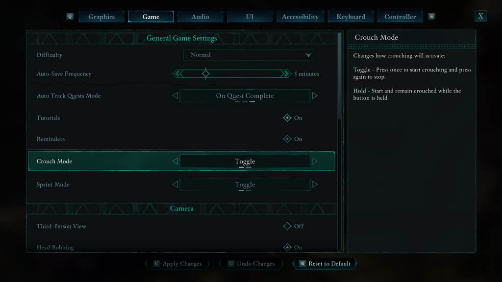How To Change Crouch Mode In Avowed