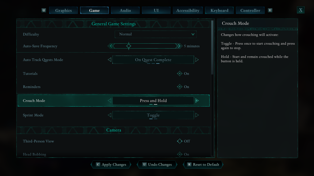 How To Change Crouch Mode In Avowed