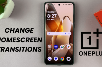 How To Change Homescreen Transitions On OnePlus 13