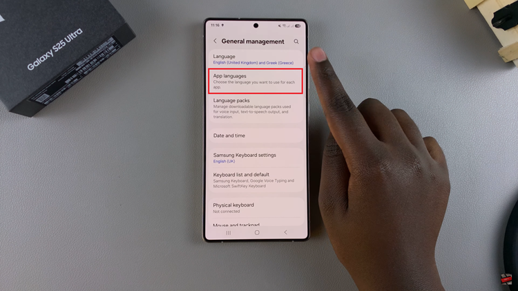 How To Change Language For Specific App On Samsung Galaxy S25 & S25 Ultra