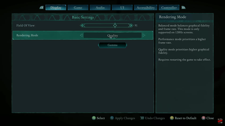 How To Change Rendering Mode In Avowed