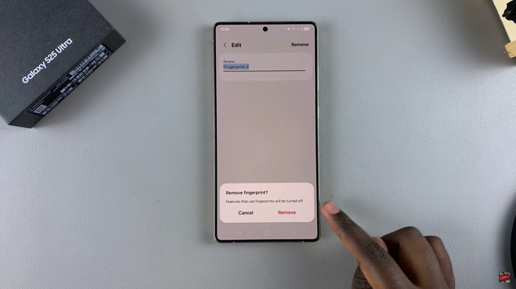 How To Delete Fingerprint From Samsung Galaxy S25 & S25 Ultra