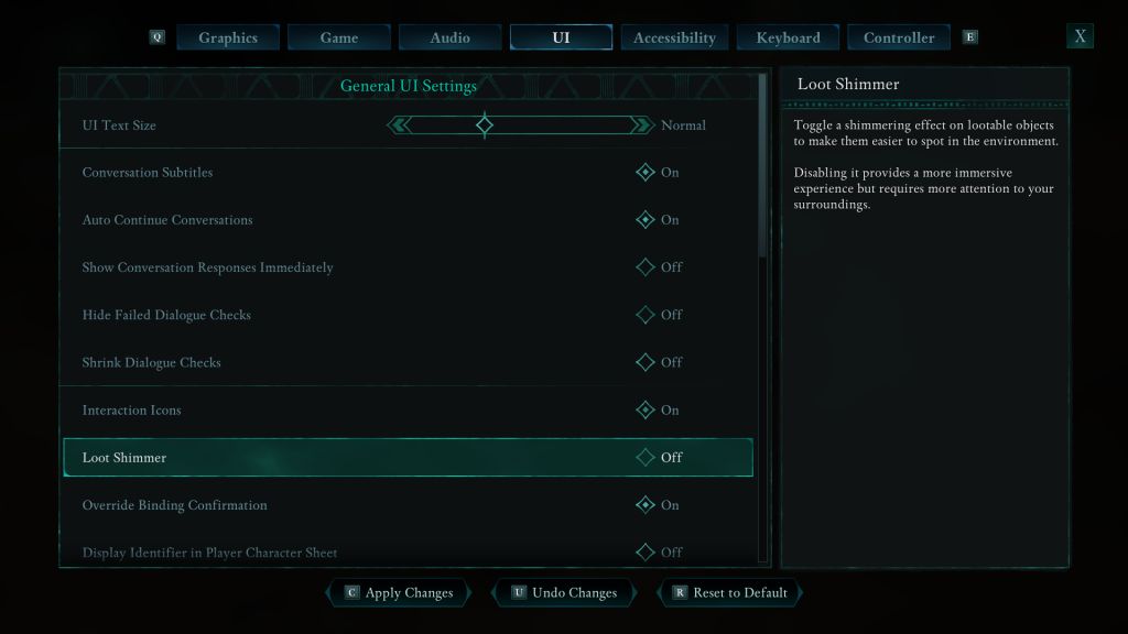 How To Enable / Disable Loot Shimmer In Avowed