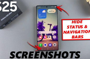 How To Hide Status & Navigation Bars For Screenshots On Galaxy S25