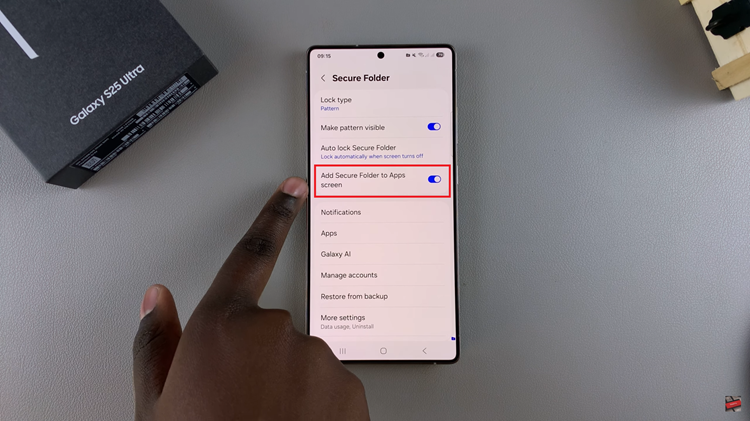 How To Hide & Unhide Secure Folder On Samsung Galaxy S25 & S25 Ultra