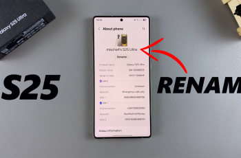 How To Rename Samsung Galaxy S25 / S25 Ultra