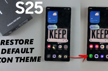How To Revert To Default Icon Theme On Galaxy S25