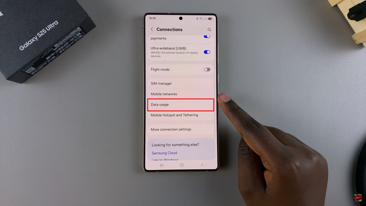 How To Set Mobile Data Usage Limit On Samsung Galaxy S25 & S25 Ultra
