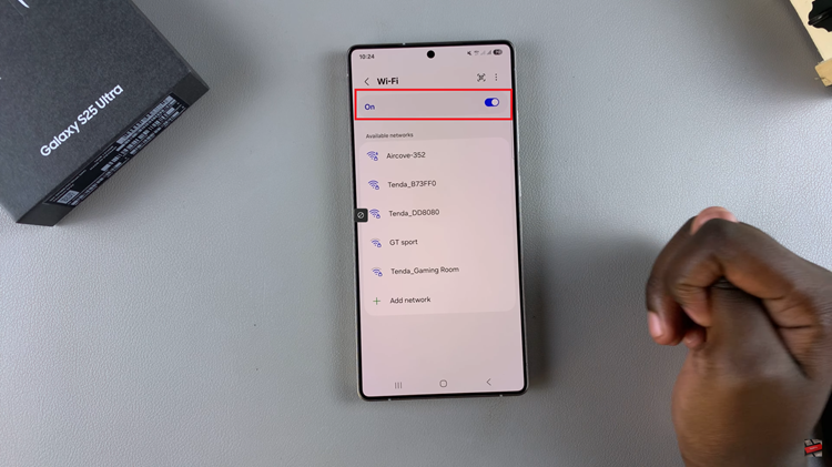 How To Turn WiFi ON & OFF On Samsung Galaxy S25 & S25 Ultra