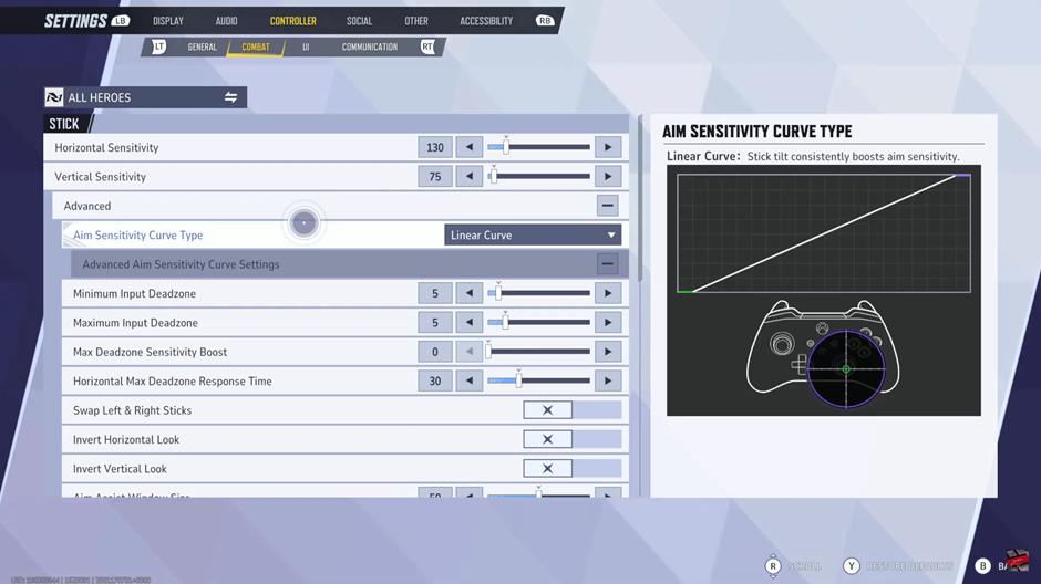 How To Change Aiming Sensitivity Curve Type In Marvel Rivals