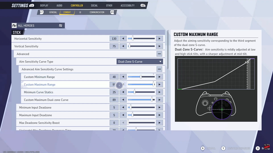How To Change Aiming Sensitivity Curve Type In Marvel Rivals