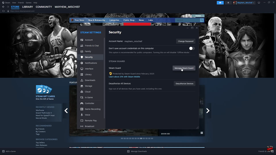 How To Disable Steam Guard On Steam