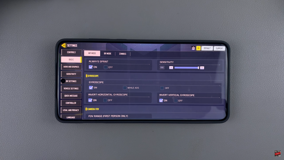 How To Invert Gyroscope In Call Of Duty Mobile
