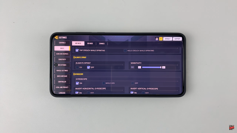 How To Enable / Disable Always Sprint On Call Of Duty Mobile