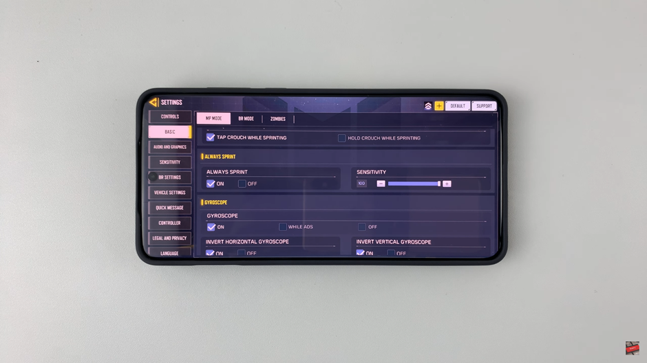 How To Enable / Disable Always Sprint On Call Of Duty Mobile