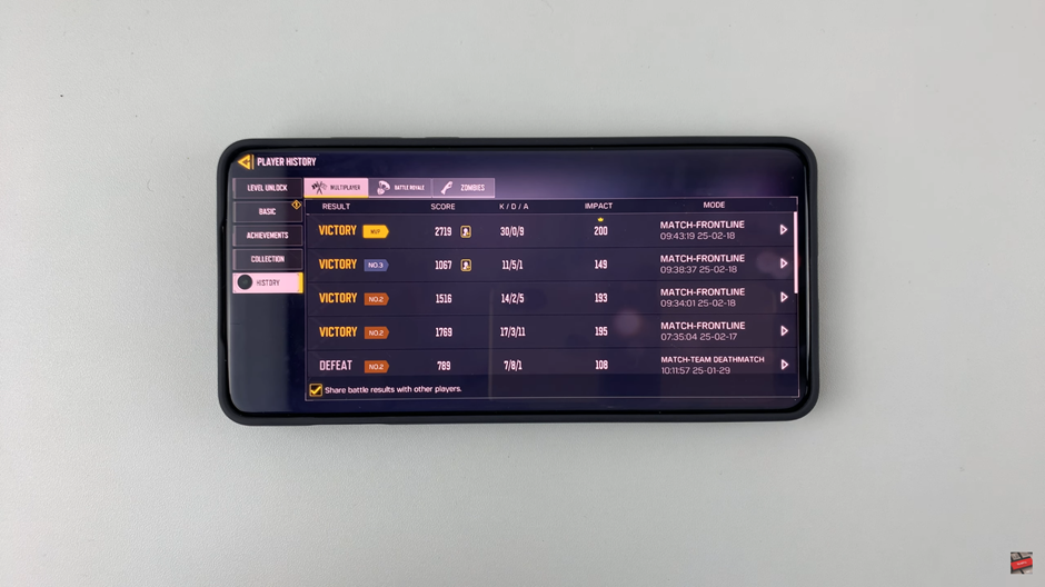 How To View Match History In Call Of Duty Mobile