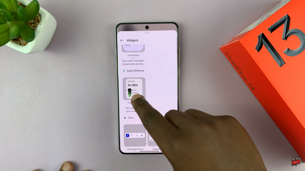 Add Widgets To Home Screen On OnePlus 13