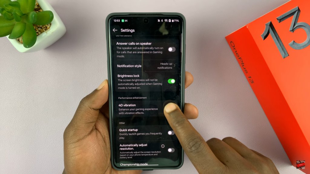 Enable 4D Vibration On Oneplus 13