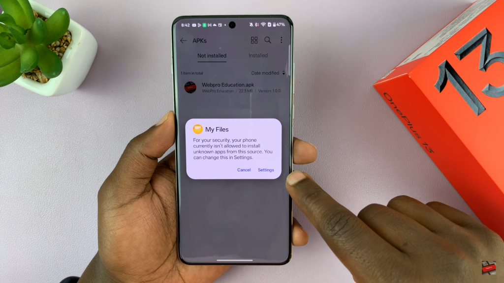 Install APK Files On OnePlus 13