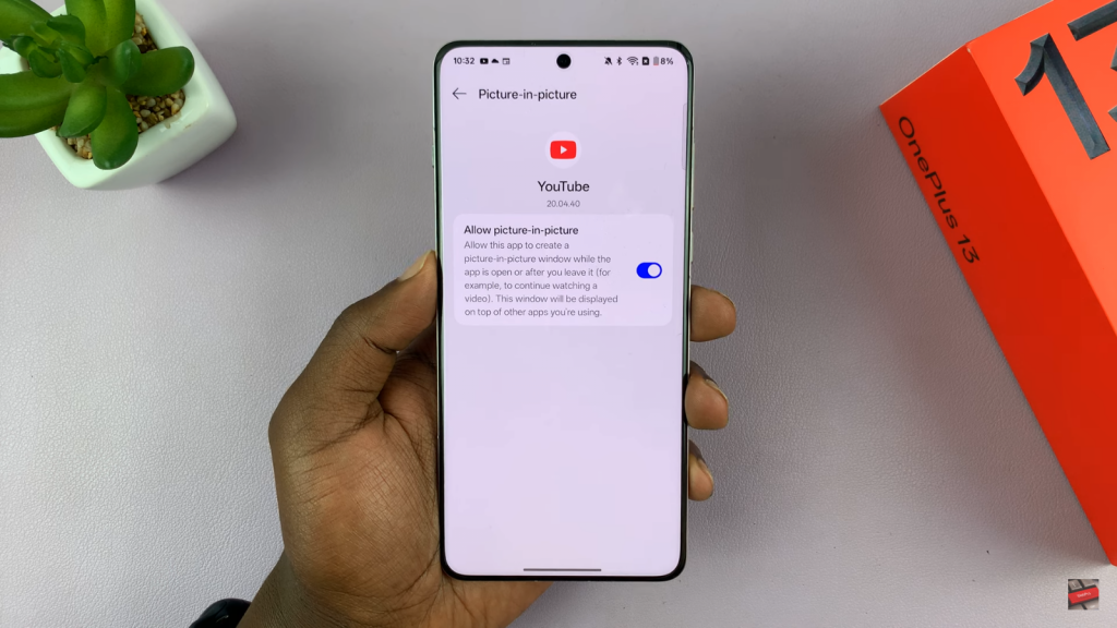  Enable The Picture in Picture Mode On OnePlus 13