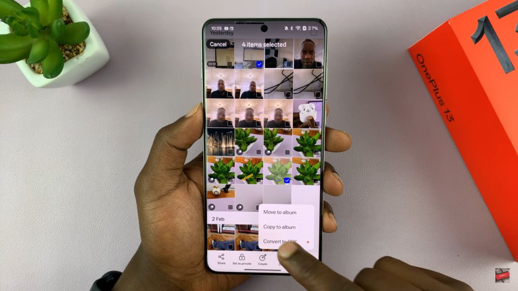 Convert Photo(s) To PDF On OnePlus 13