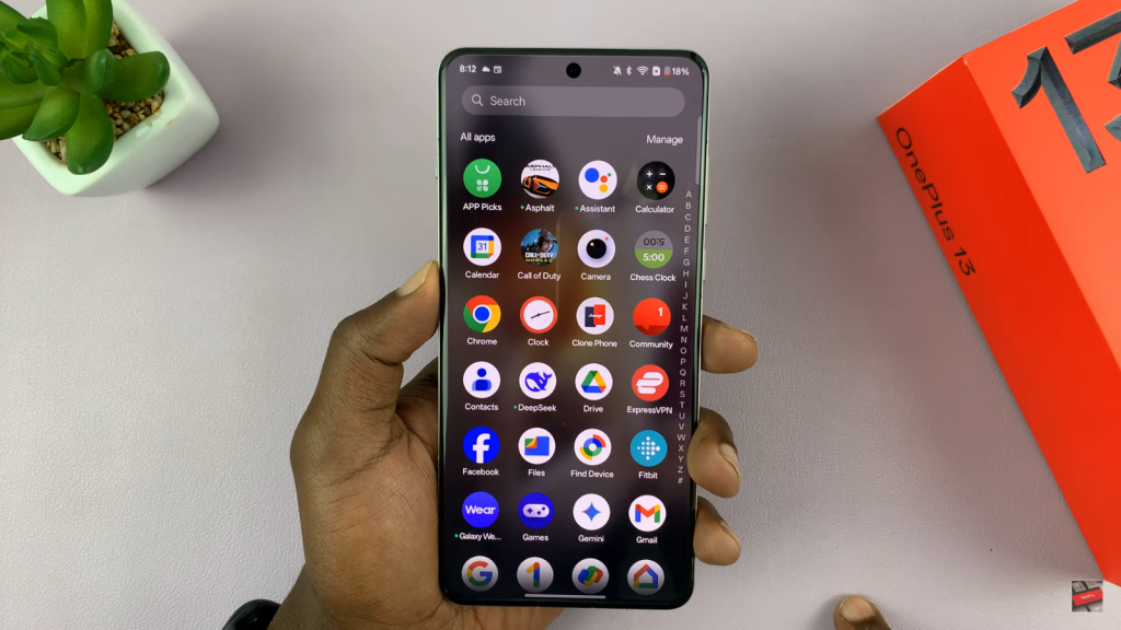 Rearrange Apps On Oneplus 13