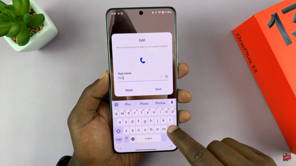 Rename Apps On OnePlus 13