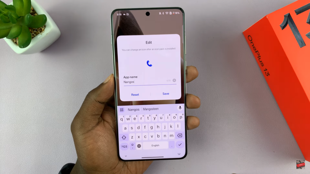 Rename Apps On OnePlus 13